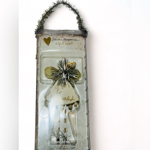 Department 56 Sandra Magsamen Artful Angels "Joy to the World" W/Box 2005 Xmas - Picture 2 of 6